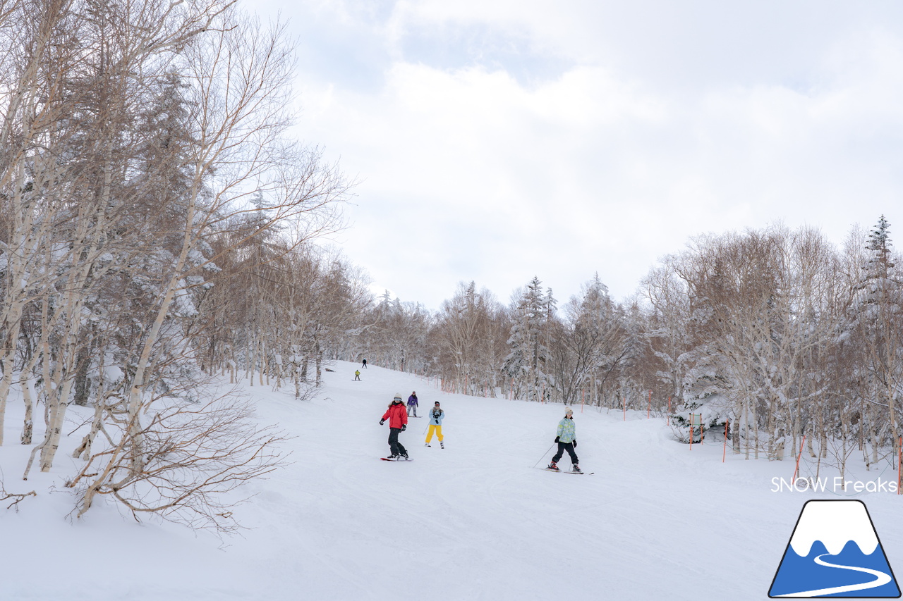 札幌国際スキー場｜３月の平日。粉雪コンディション、ゴンドラ＆リフト待ち無し、もちろん、ゲレンデも混雑無し。要するに、最高です(^_-)-☆